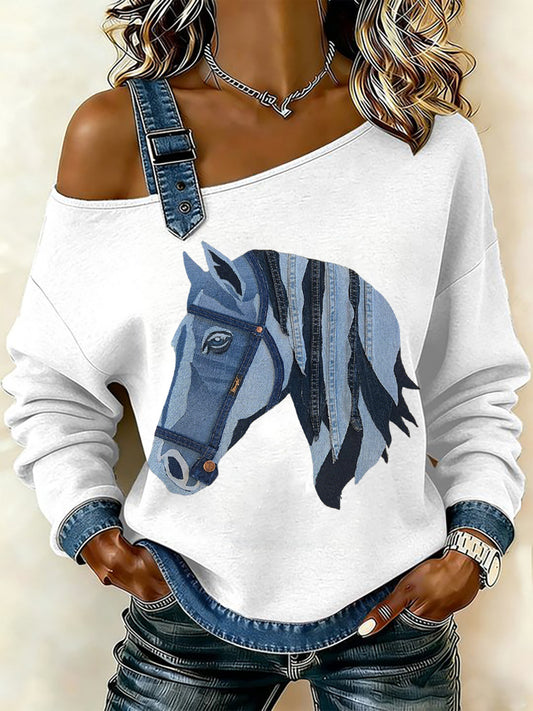 Women's Horse Art Top