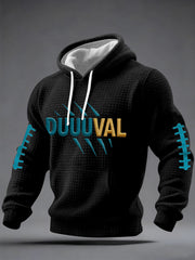 Men's DUUUVAL Football Fans Gameday Casual Checkered Cotton Hoodie