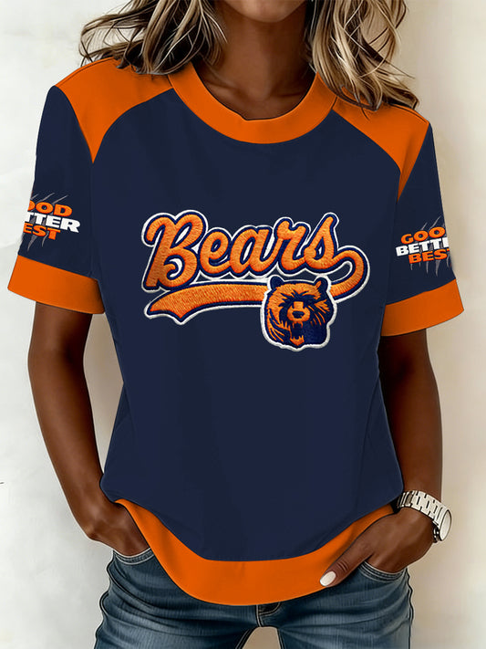 Women's Good Better Best Print Football Fans Gameday Casual  T-shirts