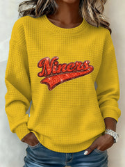 Women's American Football Waffle Sweatshirt