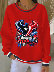 Women's American football sweatshirt