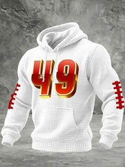 Men's American Football Printed Casual Hoodie