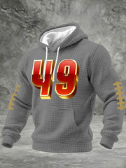 Men's American Football Printed Casual Hoodie