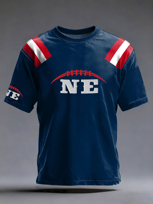 Men's  Football Fans Gameday Casual Short Sleeve  T-shirt