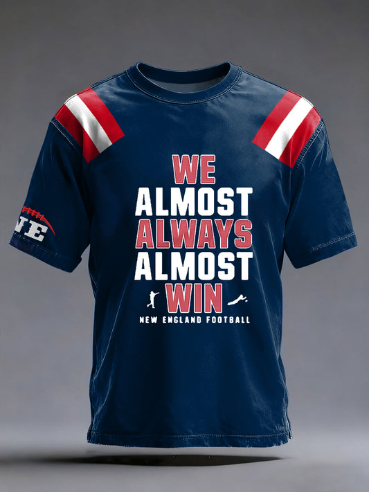 Men's Football Fans Gameday Casual Short Sleeve T-shirt