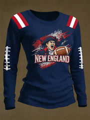 Women's Football Fans Gameday Casual Long Sleeve T-Shirt