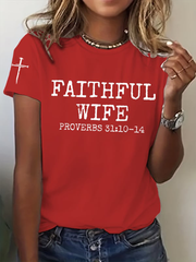Women's Faithful Wife Short Sleeve T-Shirt