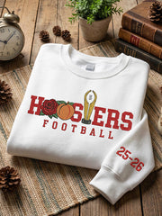 Women's college American football sweatshirt