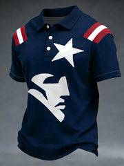 Men's Football Fans Gameday Casual Short-Sleeve Top