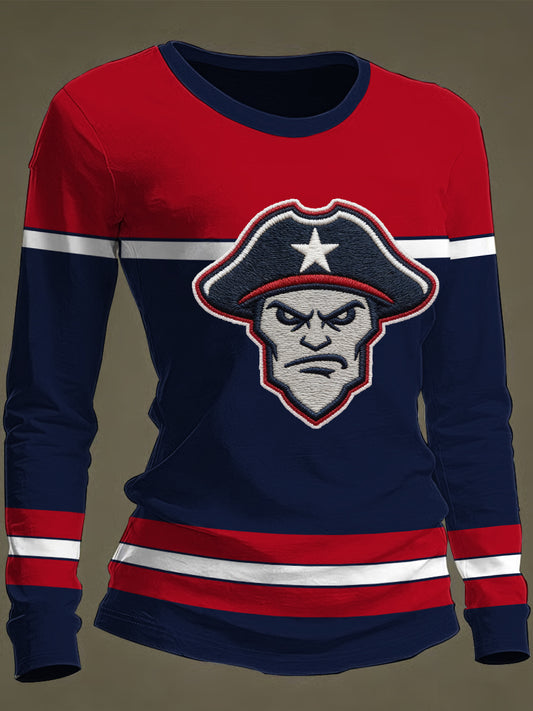 Women's Football Fans Gameday Casual Long Sleeve T-Shirt