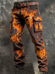 Men's Vintage Distressed Cargo Pants