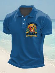 Men's  It‘s 5 O'clock Everywhere Ptinted polo shirt