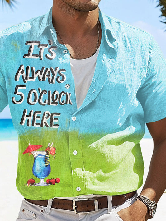 Men's It’s Always 5 O’Clock Here Shirt