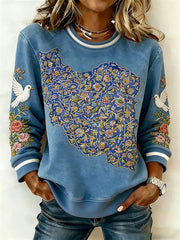 Women's Persian art Peace dove Sweatshirts