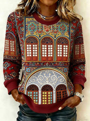 Women's palace architecture Persian art sweatshirts