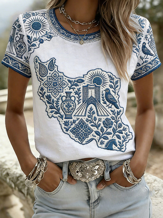 Women's Persian Art Print T-Shirts