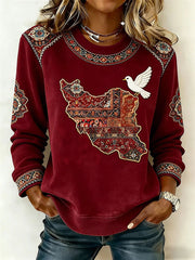 Women's Persian art Peace dove Sweatshirts
