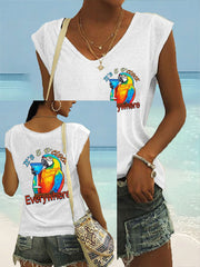 Women's It‘s 5 O'clock Everywhere coloured cotton T-shirt