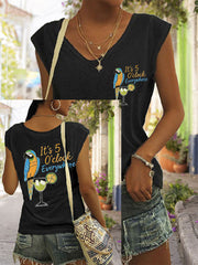 Women's It‘s 5 O'clock Everywhere coloured cotton T-shirt