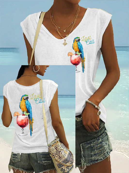 Women's It‘s 5 O'clock Everywhere coloured cotton T-shirt