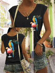 Women's It‘s 5 O'clock Everywhere coloured cotton T-shirt