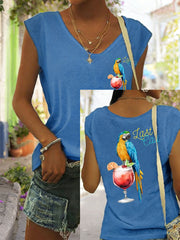 Women's It‘s 5 O'clock Everywhere coloured cotton T-shirt