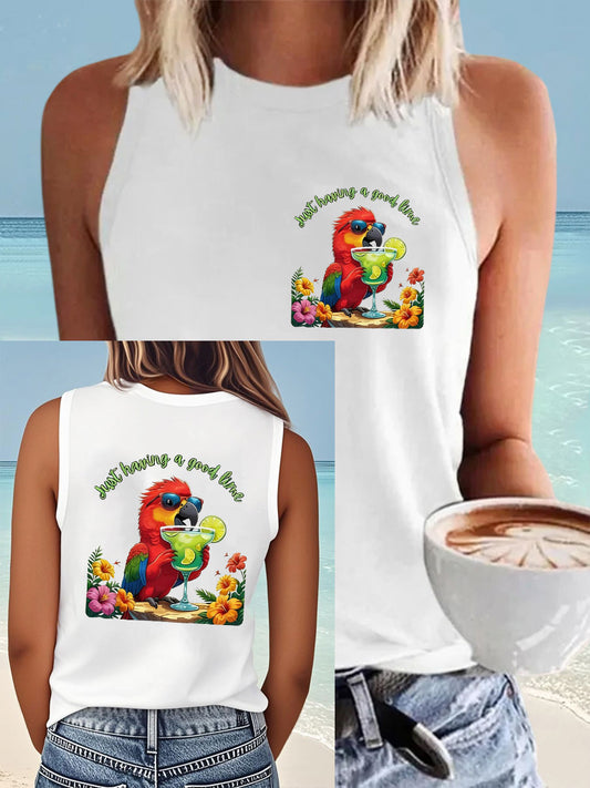 Women's having a good lime Vests