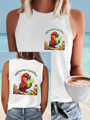 Women's having a good lime Vests