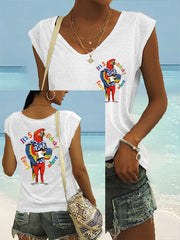 Women's It‘s 5 O'clock Everywhere coloured cotton T-shirt