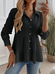 Women's Casual Elegant Solid Color Shirt