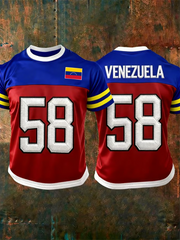Men's Venezuela Baseball Peinted short sleeves t-shirt