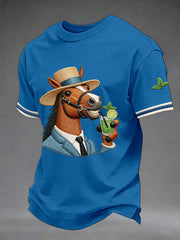 Men's Derby Day Printed Casual T-Shirt