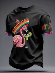 Men's Mexico Art Cinco De Mayo Printed T-shirt