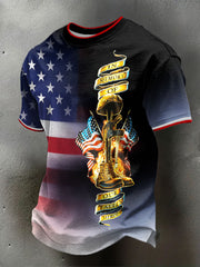 Men's Veteran Memorial Day Printed T-shirt